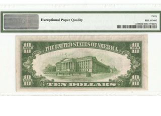 1934 A $10 North Africa Silver Certificate yellow seal Extremely fine 2