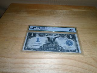 $1.  00 1899 Silver Certificate Pmg S/n X 10586813x Pp A Choice Very Fine 35