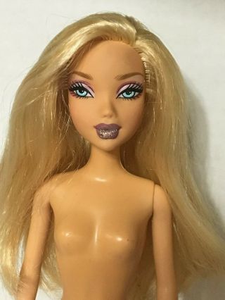 Barbie My Scene Kennedy Doll Blonde Hair Belly Button Ring Stud Bling Accessory