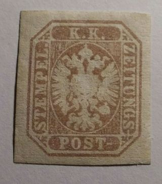 Italian States Lombardy Venetia 1863 1,  05s No Gum.  €350 With Gum.  Watermark
