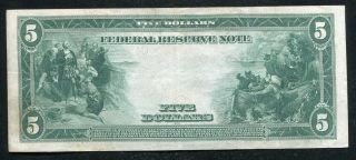 FR.  855a 1914 $5 FIVE DOLLARS FRN FEDERAL RESERVE NOTE PHILADELPHIA,  PA XF, 2