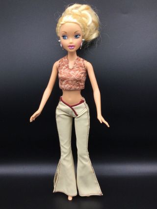My Scene Barbie Doll Kennedy Blonde Hair Blue Eyes Dressed.  12” Doll Mattel Euc
