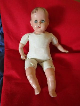 Christmas Ideal?1930s - 1940s Miracle On 34th St.  Baby Composition Doll.