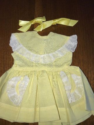 Doll Clothing Terri Lee Tagged 1950’s Yellow Dress
