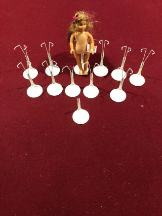 12 Kaiser Mini Doll Stands For American Girl Small Barbie Fits 7 " Doll And Under