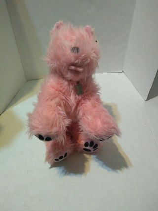 Build A Bear Scottie Terrier Westie Dog Stuffed Plush Pink Collar With Tag 15”