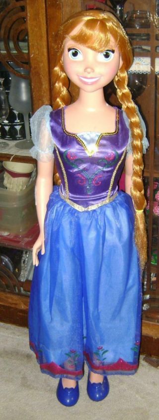 Princess Anna Disney Frozen Life Size Doll My Size 38 " Retired Dress Shoes 2014