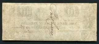 1832 $10 THE BANK OF WEST FLORIDA APPALACHICOLA,  FL OBSOLETE BANKNOTE 2