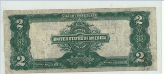 1899 $2.  00 Silver Certificate - Color - Great Shape 2