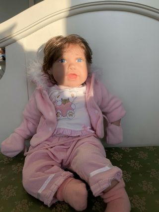 Silicone Baby Doll Girl In Really Comes With Clothes.