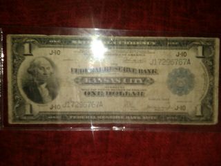 FR - 739 1914 Series $1 Kansas City Federal Reserve Bank Note PMG 15 3
