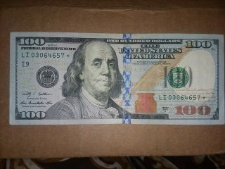 2009 A $100 One Hundred Dollar Star Note