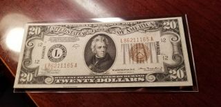 $20 1934 A Hawaii Federal Reserve Note - Choice Very Fine
