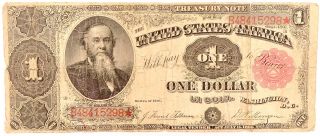 Series 1891 Treasury Note $1 Tillman Morgan
