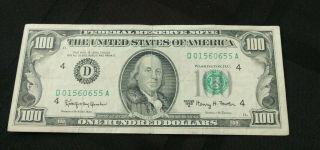1963 Series A 100 Dollar Bill