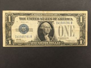Usa 1 Dollar Silver Cert.  1928 C - - Funnyback