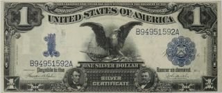 1899 $1 Silver Certificate Banknote Currency Choice Vf Very Fine Black Eagle (59