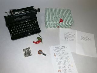 American Girl Kit Typewriter Set Complete Paper Accessories News Papers Doll