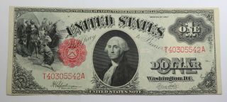 1917 $1 One Dollar United States Note Fr 39 Speelman - White High Gr Horse Blanket