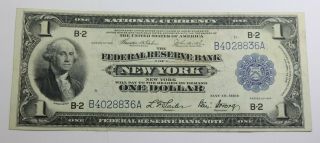 1918 $1 One Dollar Federal Reserve Note Fr 711 Willett - Morss Tehee - Burke Horse B