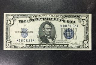 1934 D United States $1 Dollar Silver Certificate Star Replacement Bill Au/cu