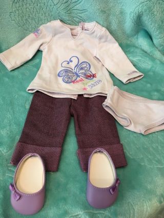 American Girl 2010 Meet Set Real Me Purple Outfit For 18 " Blaire Dolls Nip