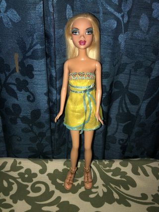 Barbie My Scene Kennedy Golden Bling Doll Blonde Hair By Mattel