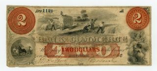 1862 $2 The Bank Of Commerce - Baltimore,  Maryland (altered) Note Civil War Era