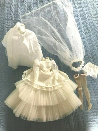 Pretty Madame Alexander White Bride Doll Outfit For 17 To 18 "