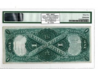 1917 $1 Legal Tender Note PMG 35 Fr 37 Elliott/Burke 19 - C006 2