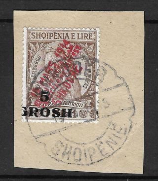 Albania 1914 - " Shkodre " Local Stamps 5 Gr / 1 Fr -