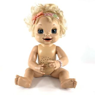 Hasbro Soft Face Baby Alive Doll 2007 Learn To Potty Talking Baby 15 " Girl