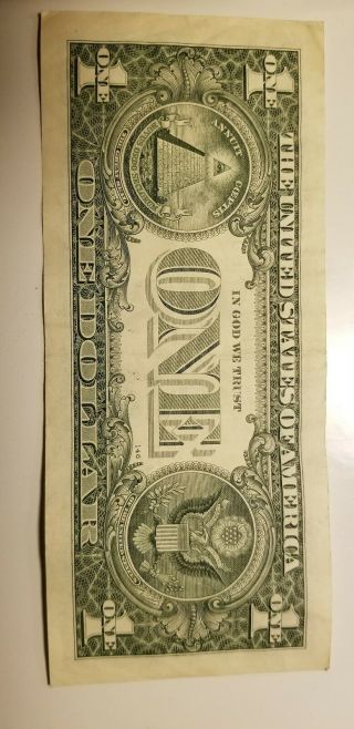 VERY RARE FIND 2013 Low Serial Number $1 One Dollar Bill Serial L00000075T 3