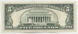 1977 $5 Federal Reserve Error Note - Ink Smear Currency - Atlanta Georgia BC420 2