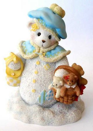 Cherished Teddies 2005 Figurine,  Georgina,  Snowbear,  Snowman,  4002842,  Mib
