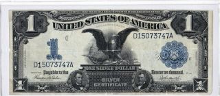 1899 $1 Black Eagle Silver Certificate Large Fr - 233 Face Up Note