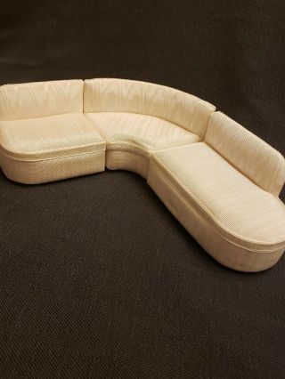 Dollhouse 1:12 scale 3 piece sectional sofa couch 2