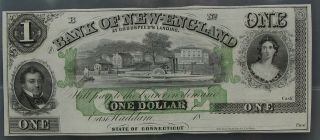 Usa - America : One 1 Dollar 18xx Bank Of England - Unc