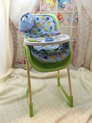 Battat Highchair For Reborn Or Ooak Baby Doll Up To 12 "