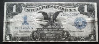 1899 $1 Silver Certificate Black Eagle,  Houston B.  Teehee And John Burke