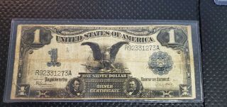 1899 $1 Silver Certificate Black Eagle Fr 236 R92331273a