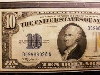 1934 - A Fr.  2309 $10 North Africa Wwii Silver Certificate About Uncirculated
