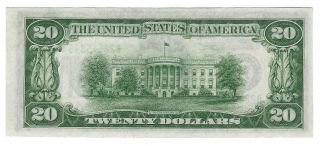 $20 1934 - A Federal Reserve Note NY Fr 2055 - B 2