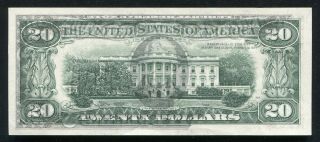 1993 $20 Federal Reserve Note “partial Face To Back Offset Printing Error” Au (b