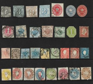 German Colonies & States Stamp Assortment On Stock Card