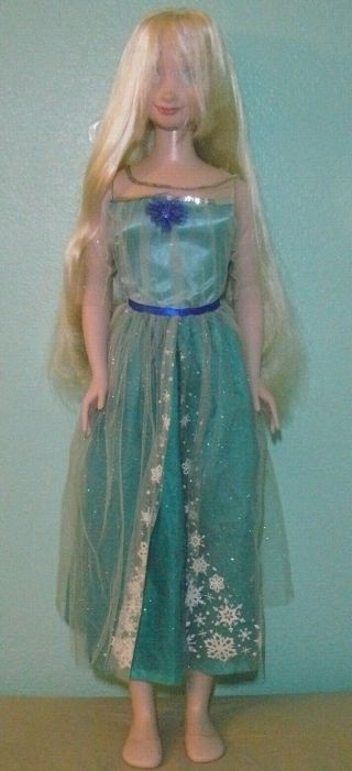 Jakk Pacifics Disney Frozen Elsa Life Size Doll 38 " Pre - Owned