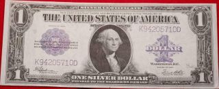1923 U.  S.  Large Size Blue Seal Silver Certificate $1 Note