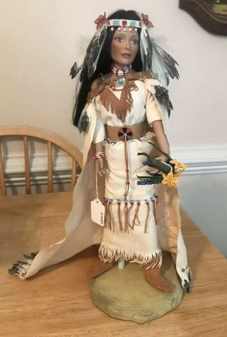 Native American Porcelain Doll Mbi