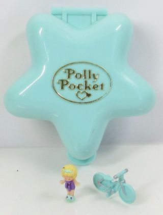 1992 Vintage Polly Pocket Fairy Wishing World Compact,  1 Doll,  1 Accessory