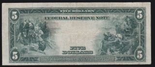 US 1914 $5 FRN York District FR 851a VF (088) 2
